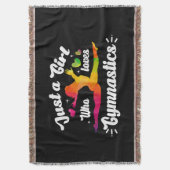 Gewoon een meisje die houdt van gymnastiek deken (Voorkant Verticaal)