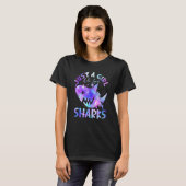Gewoon een meisje die houdt van haaien Galaxy Shar T-shirt (Voorkant volledig)