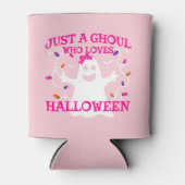 Gewoon een meisje die houdt van Halloween Schattig Blikjeskoeler (Voorkant)