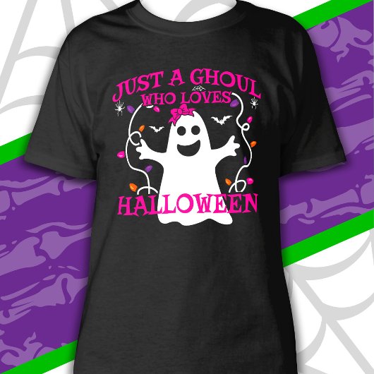 Gewoon een meisje die houdt van Halloween Schattig T-shirt