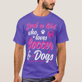Gewoon een meisje die houdt van honden en vrouwen  t-shirt