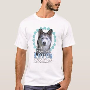 Gewoon een meisje die houdt van Huskies Shirt Scha