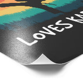 Gewoon een meisje die houdt van karate - retro kar foto afdruk (Hoek)