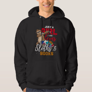 Gewoon een meisje die houdt van luiaards boeken 23 hoodie