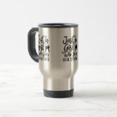 Gewoon een meisje die houdt van onroerend goed rei reisbeker (Voorkant links)