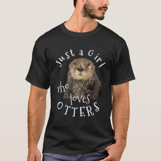 Gewoon een meisje die houdt van otters Schattigee T-shirt