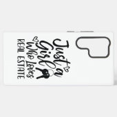 Gewoon een meisje die houdt van vastgoed mobiele t samsung galaxy hoesje (Achterkant horizontaal)