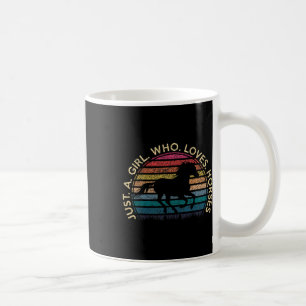 Gewoon een meisje die houdt van Vintage paarden Re Koffiemok