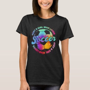 Gewoon een meisje die houdt van voetbal Football S T-shirt