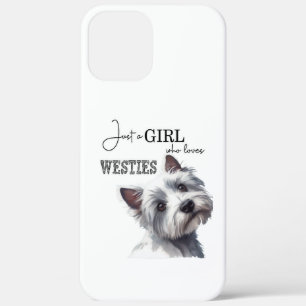 Gewoon een meisje die houdt van Westies Schattige  Case-Mate iPhone Case