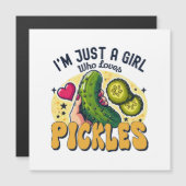 Gewoon een meisje die van augurken houdt - Grappig (Voorkant / Achterkant)