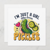 Gewoon een meisje die van augurken houdt - Grappig (Voorkant / Achterkant)