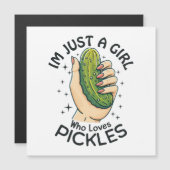 Gewoon een meisje die van augurken houdt - Grappig (Voorkant / Achterkant)