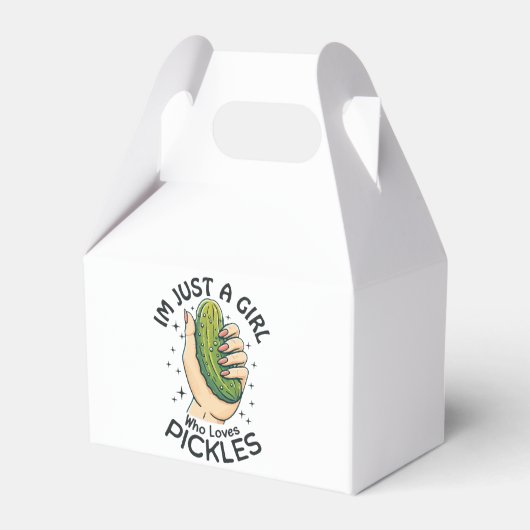 Gewoon een meisje die van augurken houdt - Grappig Bedankdoosjes (Voorkant Zijde)