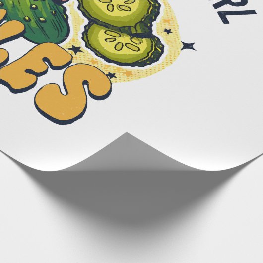 Gewoon een meisje die van augurken houdt - Grappig Cadeaupapier (Hoek)