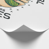 Gewoon een meisje die van augurken houdt - Grappig Cadeaupapier (Hoek)