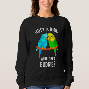Gewoon een meisje die van Budgies Parkiet Bird hou Trui