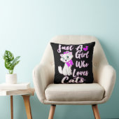 Gewoon een meisje die van katten houdt... Kat Kussen (Stoel)