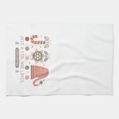 Gewoon een meisje die van kerstpastel Boho houdt Theedoek (Horizontaal)