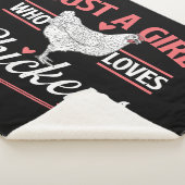 Gewoon een meisje die van kippen houdt - Chicken L Sherpa Deken (3/4)