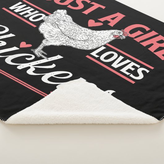 Gewoon een meisje die van kippen houdt - Chicken L Sherpa Deken (3/4)