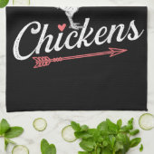Gewoon een meisje die van kippen houdt - Chicken L Theedoek (Gevouwen)