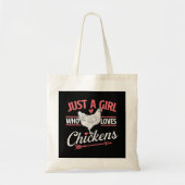 Gewoon een meisje die van kippen houdt - Chicken L Tote Bag (Voorkant)