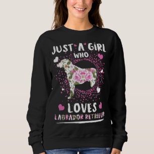 Gewoon een meisje die van Labrador Retriever Dog L Trui