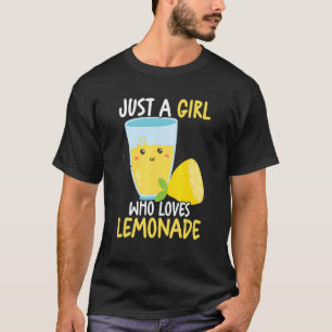 Gewoon een meisje die van limonade ijs citroensap  t-shirt
