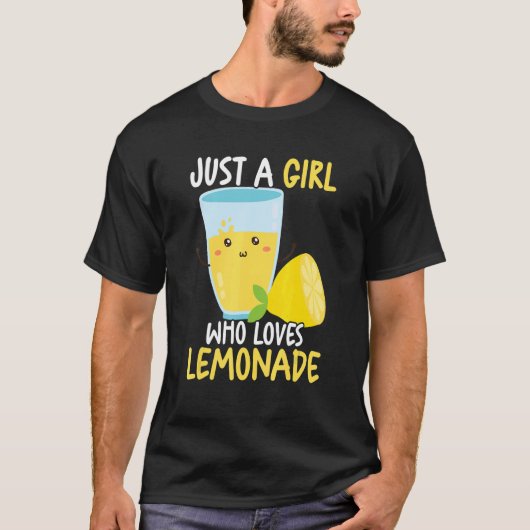 Gewoon een meisje die van limonade ijs citroensap  t-shirt (Voorkant)