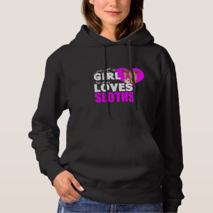 Gewoon een meisje die van luiaards houdt 38 hoodie
