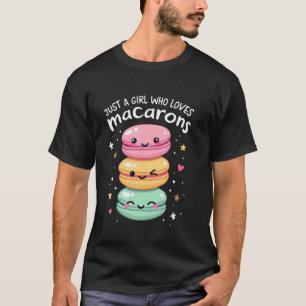 Gewoon een meisje die van Macarons houdt Macaroon T-shirt