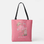 Gewoon een meisje die van paarden houdt, Coquette, Tote Bag (Achterkant)