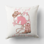 Gewoon een meisje die van paarden houdt, Western,  Kussen (Achterkant)