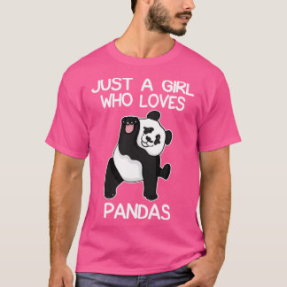 Gewoon een meisje die van panda's houdt 1 t-shirt
