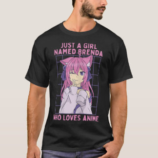 Gewoon een meisje genaamd Brenda die van Anime Per T-shirt