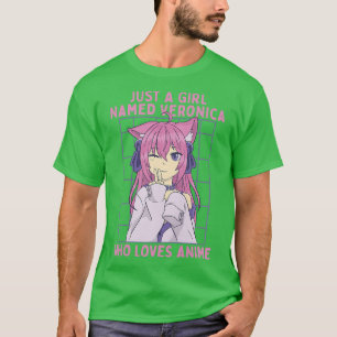 Gewoon een meisje genaamd Veronica die van Anime P T-shirt