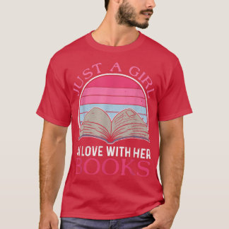 Gewoon een meisje in liefde met haar boekenoverloo t-shirt