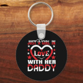 Gewoon een meisje in liefde met haar Valentijn van Sleutelhanger (Voorkant)