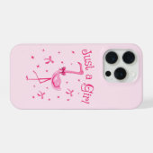 “‘Gewoon een meisje’ iPhone Hoesje (Achterkant horizontaal)