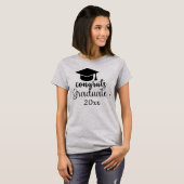 Gewoon een meisje met Afstuderen T-Shirt (Voorkant volledig)