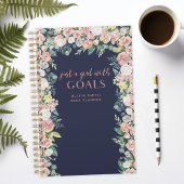 Gewoon een meisje met doelen Floral gepersonalisee Planner