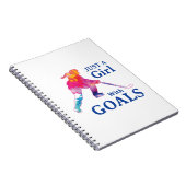 Gewoon een meisje met een Waterverf met een doel-s Notitieboek (Rechterzijde)