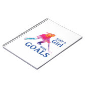 Gewoon een meisje met een Waterverf met een doel-s Notitieboek (Linkerzijde)