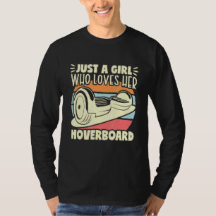 Gewoon een meisje met één wiel elektrische vloer t-shirt