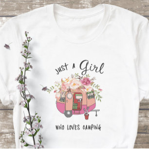 Gewoon een meisje Natuur liefhebbers meisje houdt  T-shirt