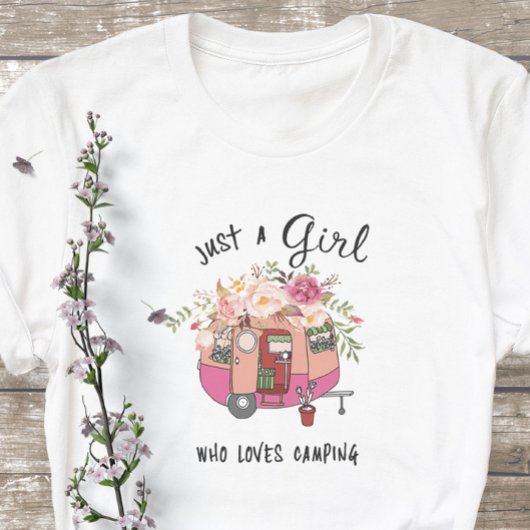 Gewoon een meisje Natuur liefhebbers meisje houdt  T-shirt