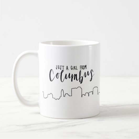 Gewoon een meisje uit Columbus Koffiemok (Links)