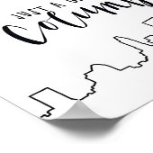 Gewoon een meisje uit Columbus Poster (Hoek)