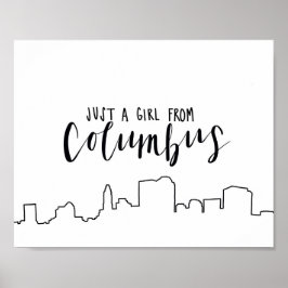 Gewoon een meisje uit Columbus Poster